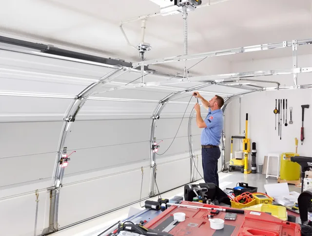 Garage door cable repair service by Griswold Garage Door Repair in Griswold