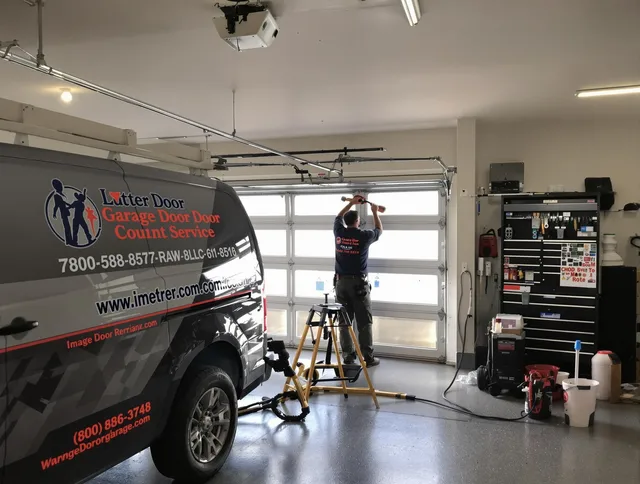 Griswold Garage Door Repair team performing same-day garage door repair in Griswold